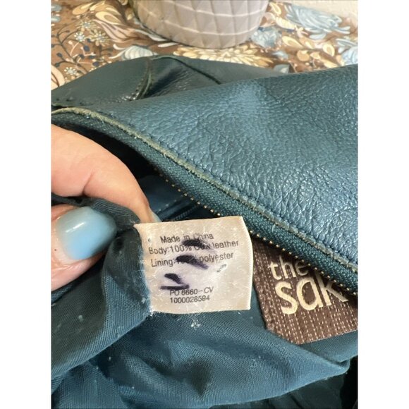 The Sak Blue Leather Shoulder bag, fashion designer bag - Picture 13 of 15